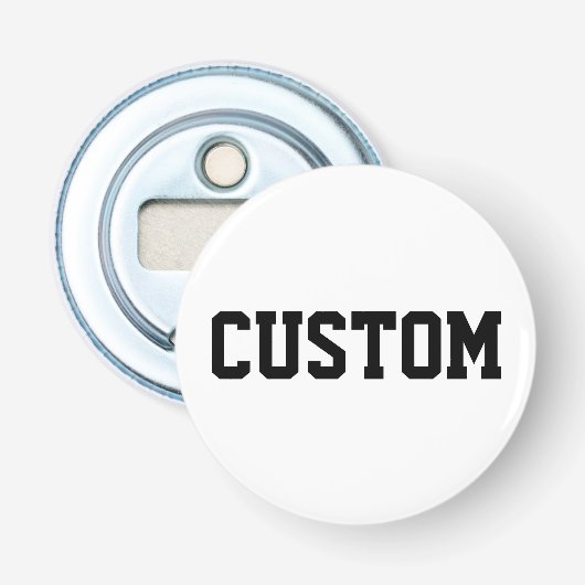 Aangepaste universiteitsbrief voor vader cadeau vo button flesopener (Voorkant)