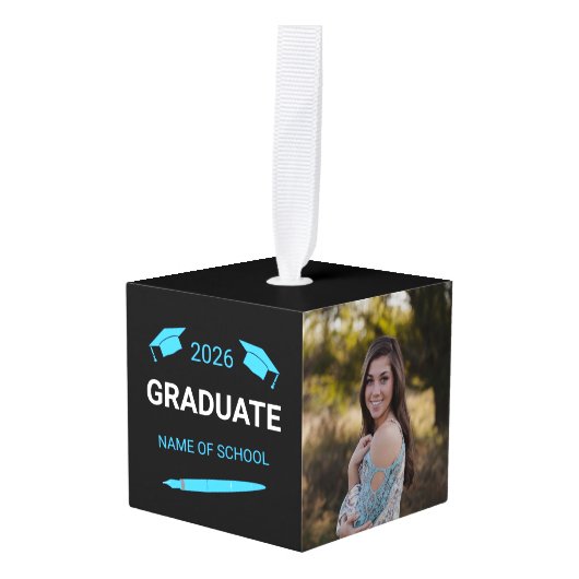 Aangepaste universiteitsschool afstuderen 2026 decoratie (Voorkant hoekig)