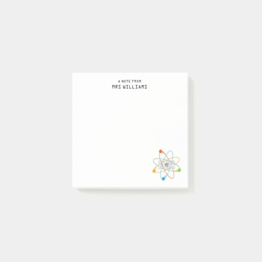 Aangepaste UP AND ATOM Grappige Wetenschap Quote Post-it® Notes (Voorkant)