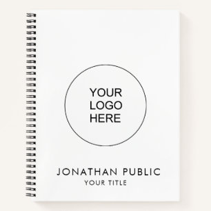 Aangepaste Upload Bedrijf Logo Voeg Jouw tekst naa Notitieboek