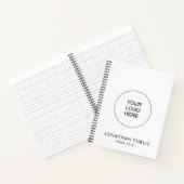 Aangepaste Upload Bedrijf Logo Voeg Jouw tekst naa Notitieboek (Binnen)