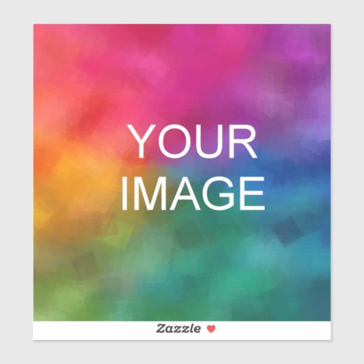 Aangepaste upload foto Afbeelding of Logo Sjabloon Sticker (Vel)
