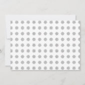 Aangepaste Upload Foto Sneeuwmannen Gezichten Kers Notitiekaartje (Achterkant)