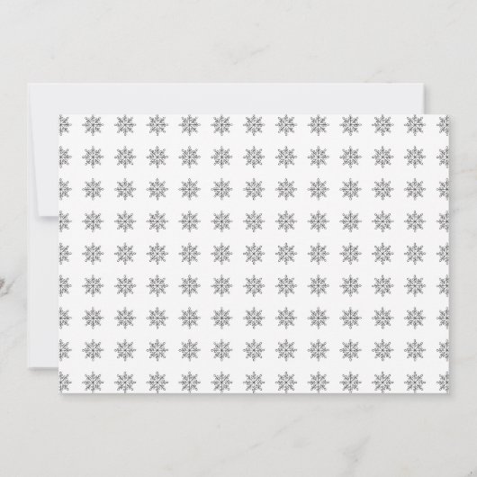 Aangepaste Upload Foto Sneeuwmannen Gezichten Kers Notitiekaartje (Achterkant)