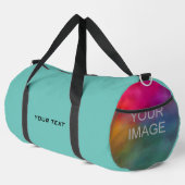 Aangepaste Upload Foto Toevoegen Tekst Grote Kopen Plunjezak (Rechterhoek)