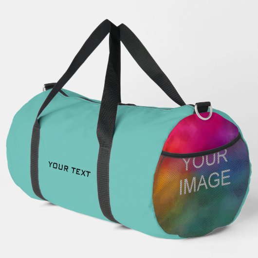 Aangepaste Upload Foto Toevoegen Tekst Grote Kopen Plunjezak (Rechterhoek)