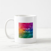 Aangepaste Upload Je Foto Afbeelding Hier Sjabloon Koffiemok (Links)