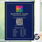 Aangepaste Upload Jouw Logo QR Code Openingsuren Raamsticker (Huis)