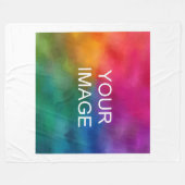 Aangepaste upload uw Afbeelding foto Afbeelding of Fleece Deken (Voorkant (Horizontaal))