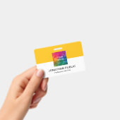 Aangepaste Upload Uw Bedrijf Logo of Medewerker Fo Badge (Handheld)