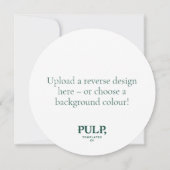 Aangepaste upload uw eigen ronde menu kaart (Achterkant)