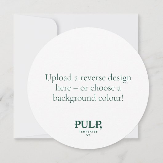 Aangepaste upload uw eigen ronde menu kaart (Achterkant)