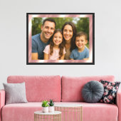 Aangepaste Upload van Eigen Foto naar Roze Goud Te Canvas Afdruk (Insitu (Woonkamer))