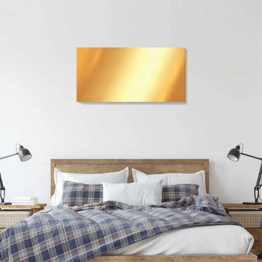 Aangepaste Upload van Je Eigen Foto op Gouden Acht Canvas Afdruk (Insitu (Slaapkamer))