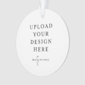 Aangepaste Upload van Uw Foto Acryl Ornament (voorkant)