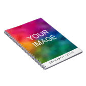 Aangepaste Upload van uw foto afbeelding logo ontw Notitieboek (Rechterzijde)