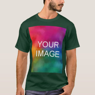 Aangepaste Upload van Uw Logo of Foto Heren Modern T-shirt