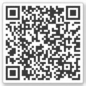 Aangepaste URL-vierkant Sticker voor aangepaste QR (Voorkant)