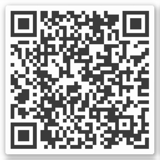 Aangepaste URL-vierkant Sticker voor aangepaste QR (Voorkant)