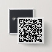 Aangepaste URL-vierkant Sticker voor aangepaste QR Vierkante Button 5,1 Cm (Voorkant /achterkant)