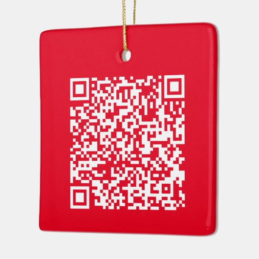 Aangepaste URL voor QR-code Keramisch Ornament (Links)