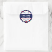 Aangepaste USA-stemcampagne  Ronde Sticker (Tas)