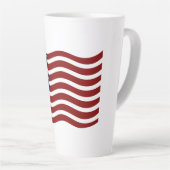 Aangepaste USA-vlagmarkering Latte-mok Patriottisc Latte Mok (Rechterhoek)