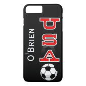 Aangepaste USA voetbal Telefoon Case (Achterkant)
