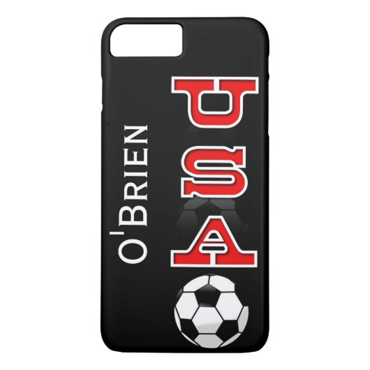 Aangepaste USA voetbal Telefoon Case (Achterkant)