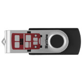 Aangepaste USB-drive voor dubbele rode decker-bus USB Stick (Achterkant)