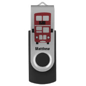 Aangepaste USB-drive voor dubbele rode decker-bus USB Stick (Voorkant Verticaal)