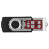 Aangepaste USB-drive voor dubbele rode decker-bus USB Stick (Voorkant)