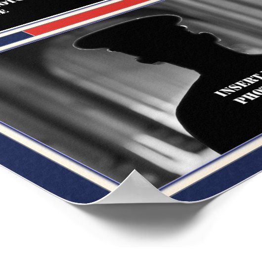 Aangepaste USMC Stars Photo Collage Poster (Hoek)