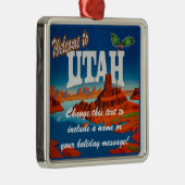 Aangepaste Utah UT Metalen Ornament (Rechts)