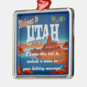 Aangepaste Utah UT Metalen Ornament (Links)