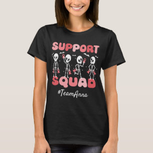 Aangepaste Uterine Cancer Support Squad Halloween  T-shirt