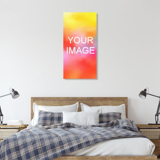 Aangepaste uw Afbeelding foto Afbeelding Sjabloon Canvas Afdruk (Insitu (Slaapkamer))