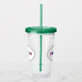 Aangepaste uw bedrijf Logo Acryl Tumbler Drinkbeker (Rechts)