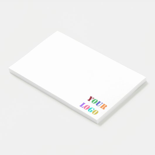 Aangepaste uw bedrijf Logo Business Sticky Notes (Schuin)