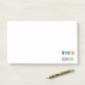 Aangepaste uw bedrijf Logo Business Sticky Notes (Op bureau)
