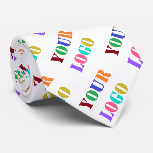 Aangepaste uw bedrijf Logo Business Stropdas (Opgerold)