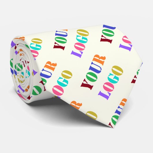Aangepaste uw bedrijf Logo Business Stropdas (Opgerold)