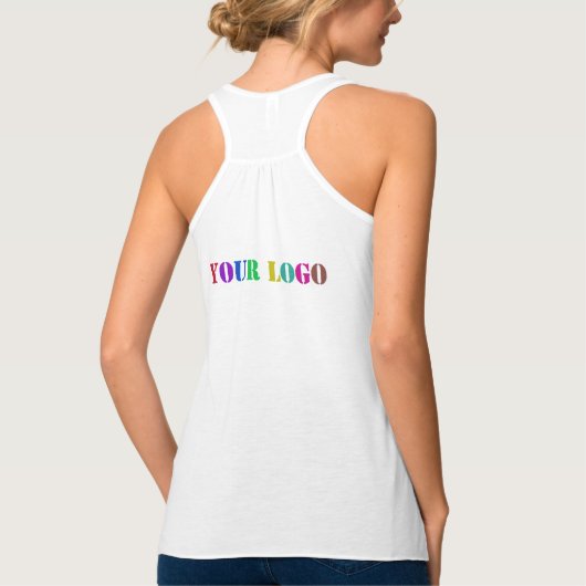 Aangepaste uw Bedrijf Logo Business Tanktop (Achterkant)