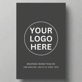 Aangepaste uw bedrijf Logo Clean Grey Professional Flyer