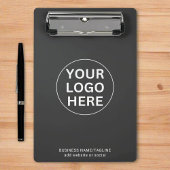 Aangepaste uw bedrijf Logo Clean Grey Professional Mini Klembord