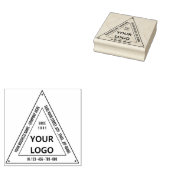 Aangepaste uw bedrijf Logo Driehoek Rubber Stamp Rubberstempel (Gestempeld)