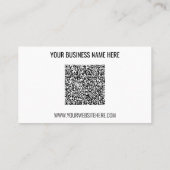 Aangepaste uw bedrijf Logo en QR Code Visitekaartj Visitekaartje (Achterkant)
