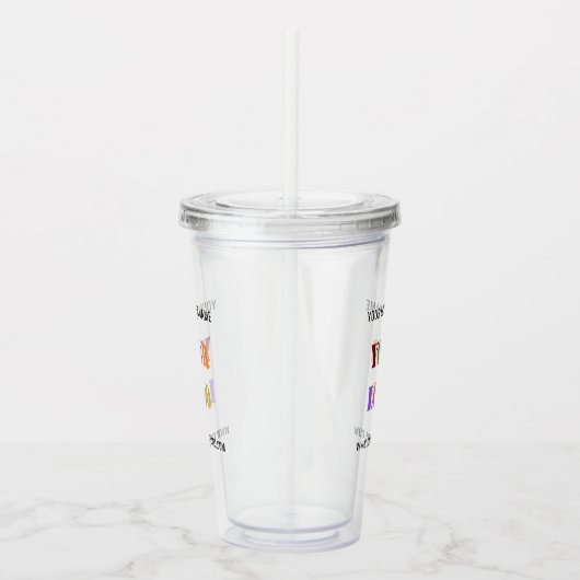 Aangepaste uw bedrijf Logo en tekst Acryl Tumbler Acryl Drinkbeker (Rechts)