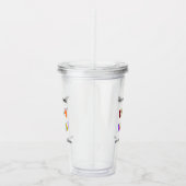 Aangepaste uw bedrijf Logo en tekst Acryl Tumbler Acryl Drinkbeker (Rechts)