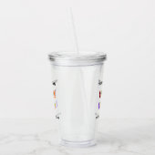 Aangepaste uw bedrijf Logo en tekst Acryl Tumbler Acryl Drinkbeker (Links)